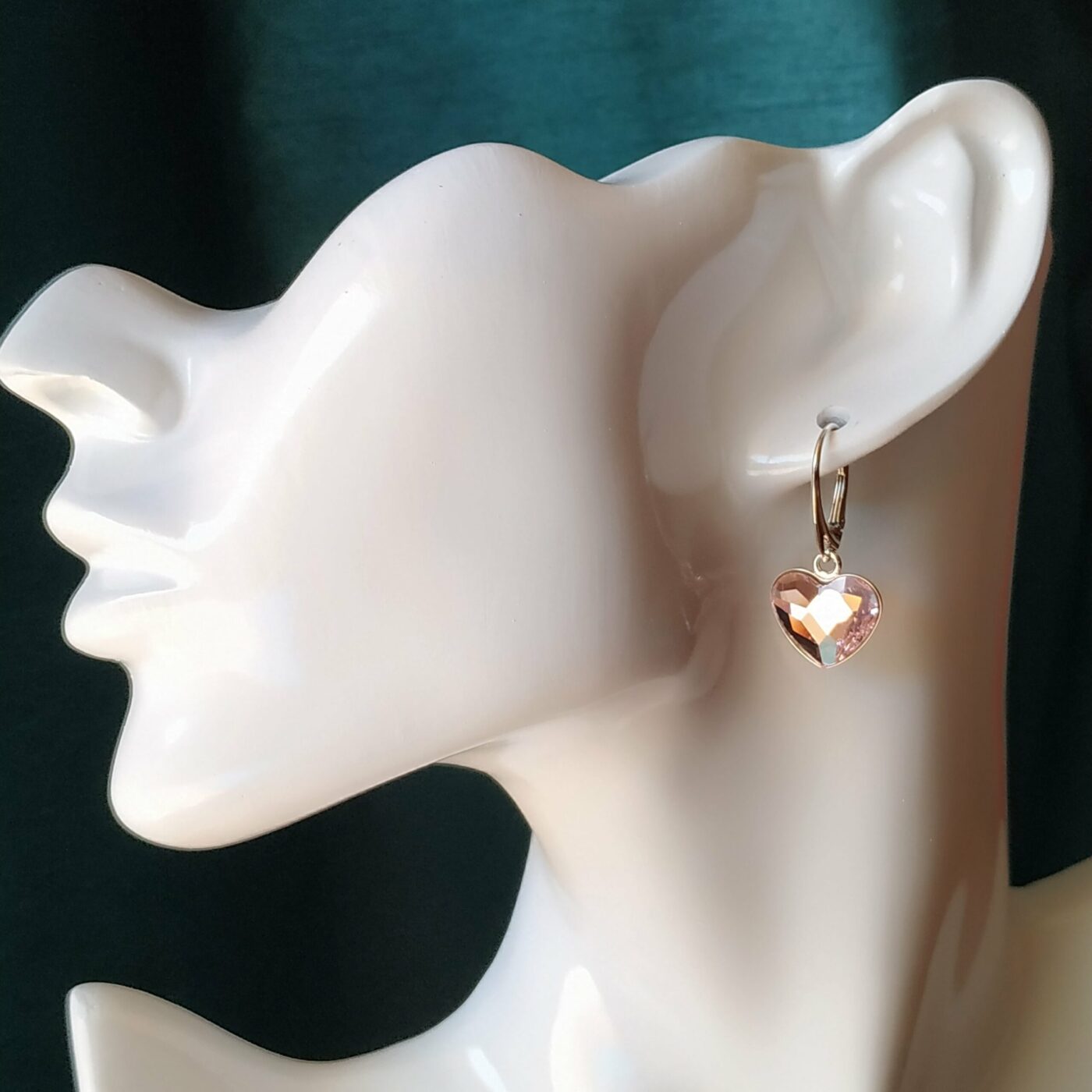 Pendientes Corazon Plano Rosaline - Imagen 2