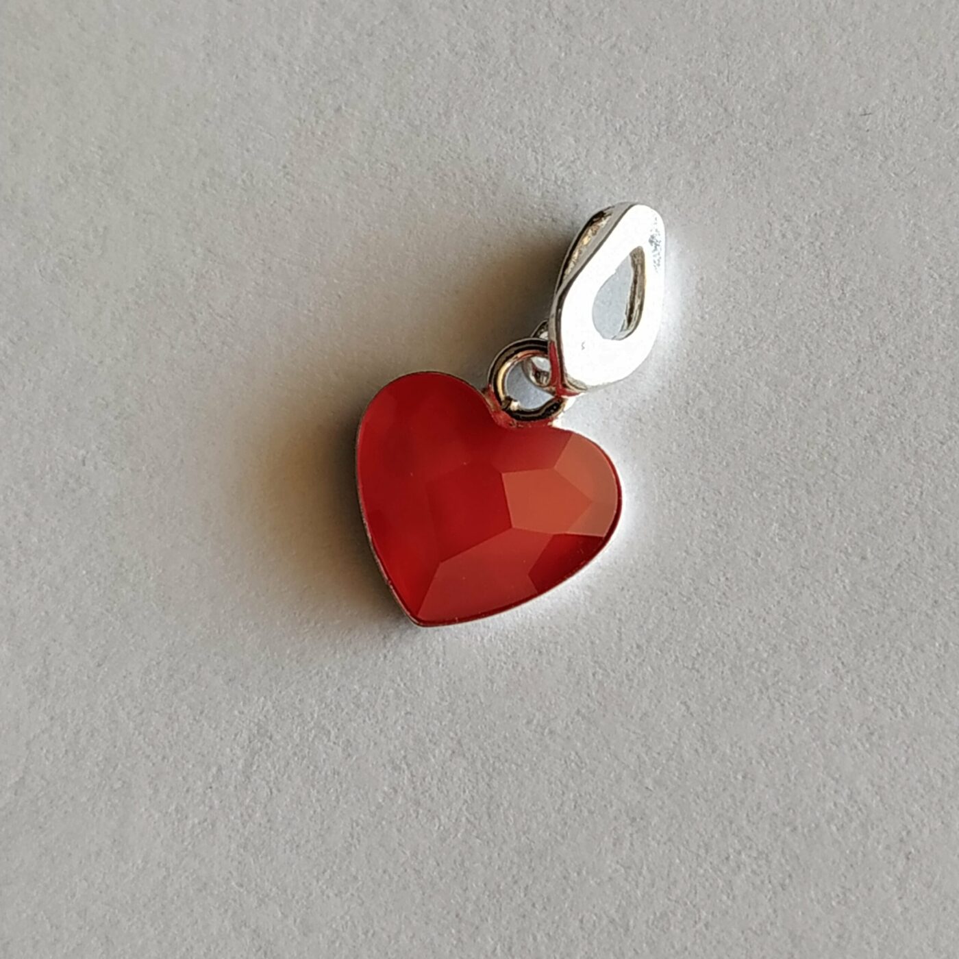 Colgante Corazon Plano Colgante Royal Red