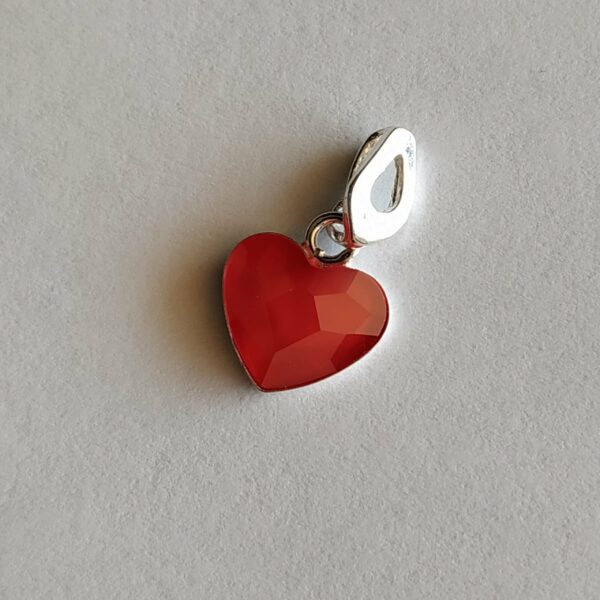 Colgante Corazon Plano Colgante Royal Red