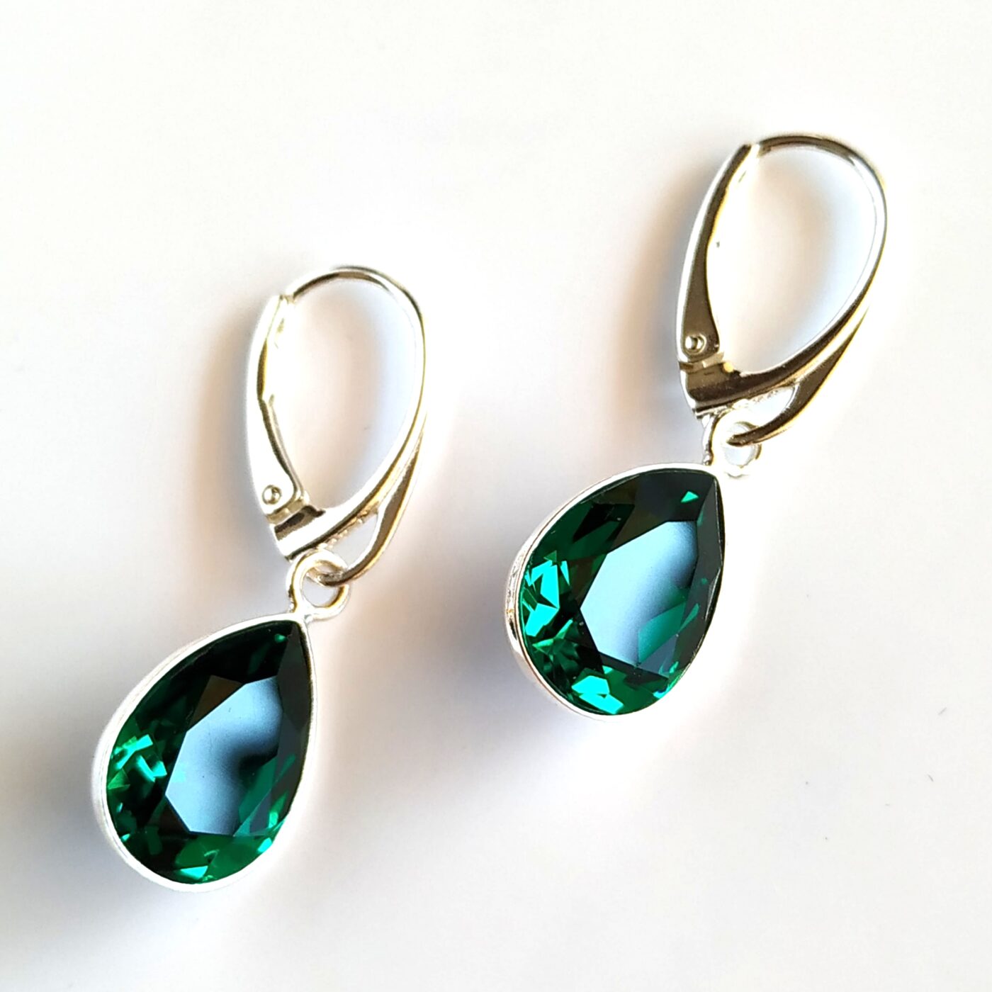 Pendientes Pear Emerald