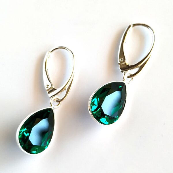 Pendientes Pear Emerald