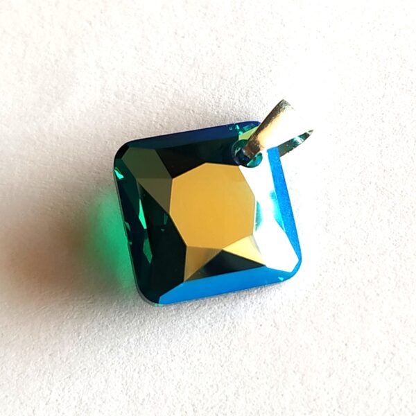 Colgante Princess Cut Emerald Shimer