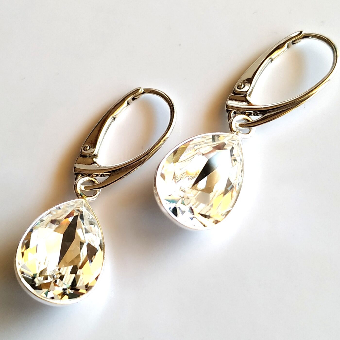 Pendientes Pear Crystal