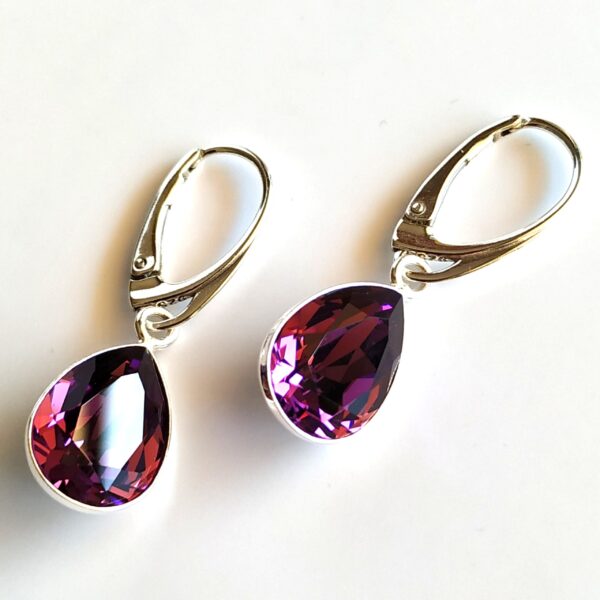 Pendientes Pear Amethyst