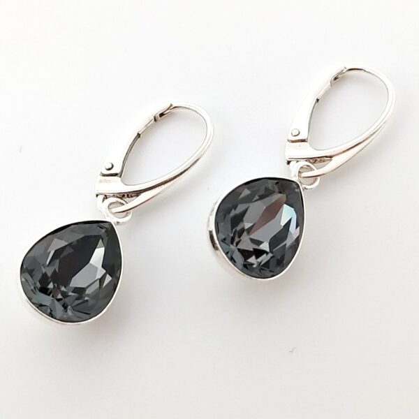 Pendientes Pear Silver Night