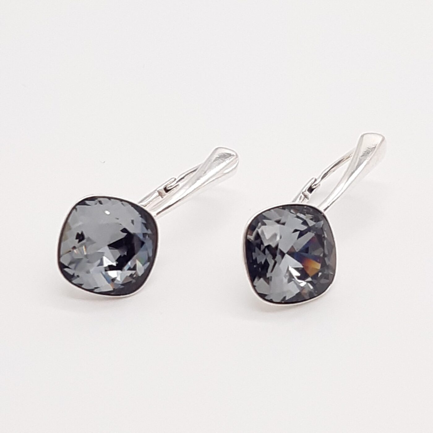 Pendientes Cuadrado Silver Night