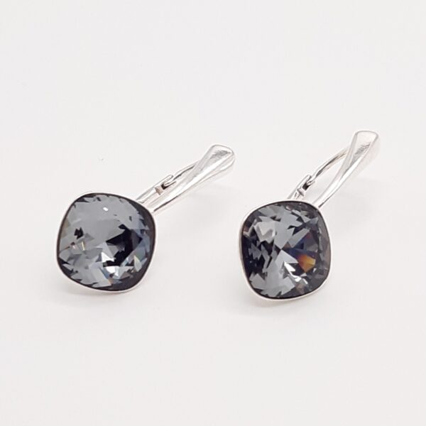 Pendientes Cuadrado Silver Night