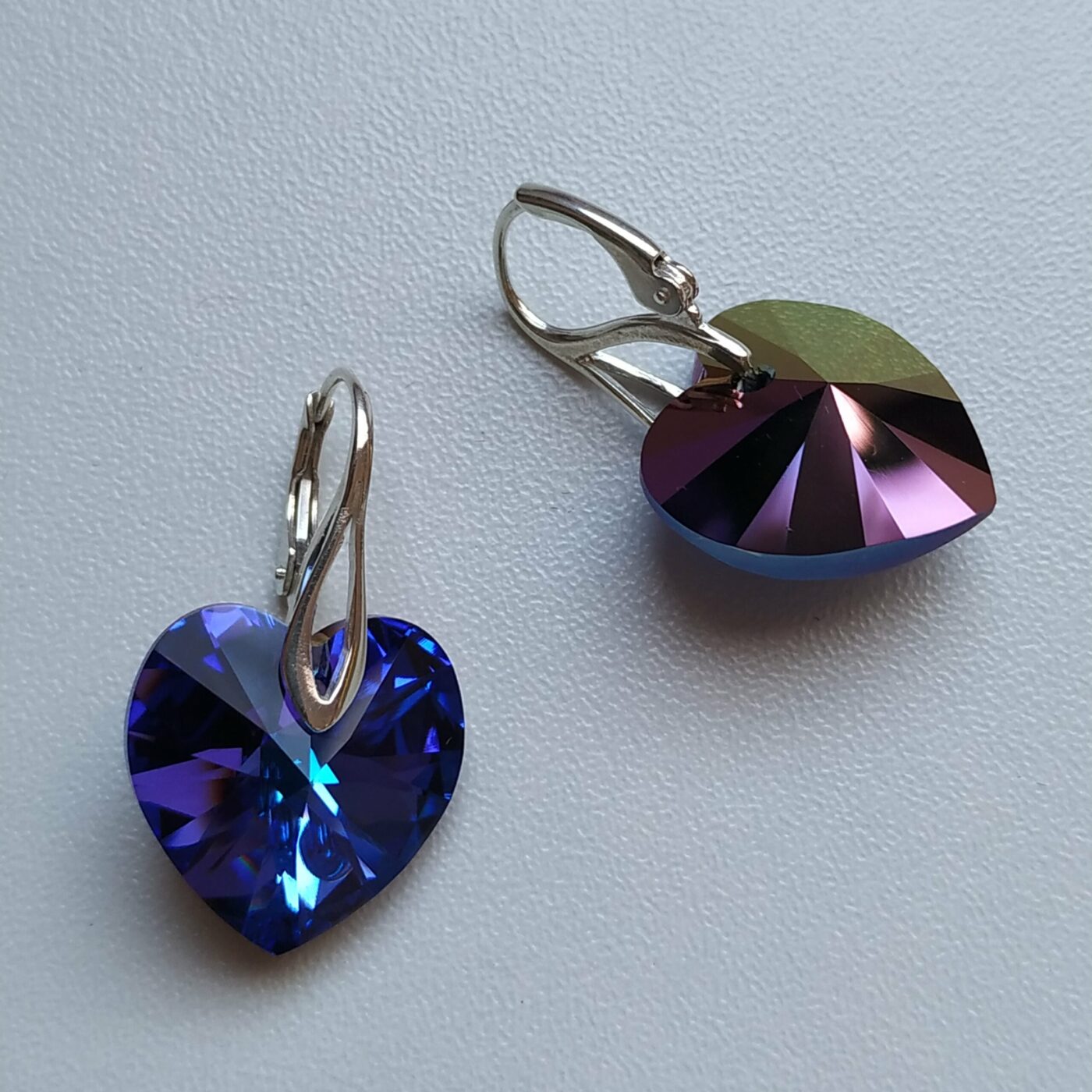 Pendientes Corazón Azul-Heliotrope - Imagen 2