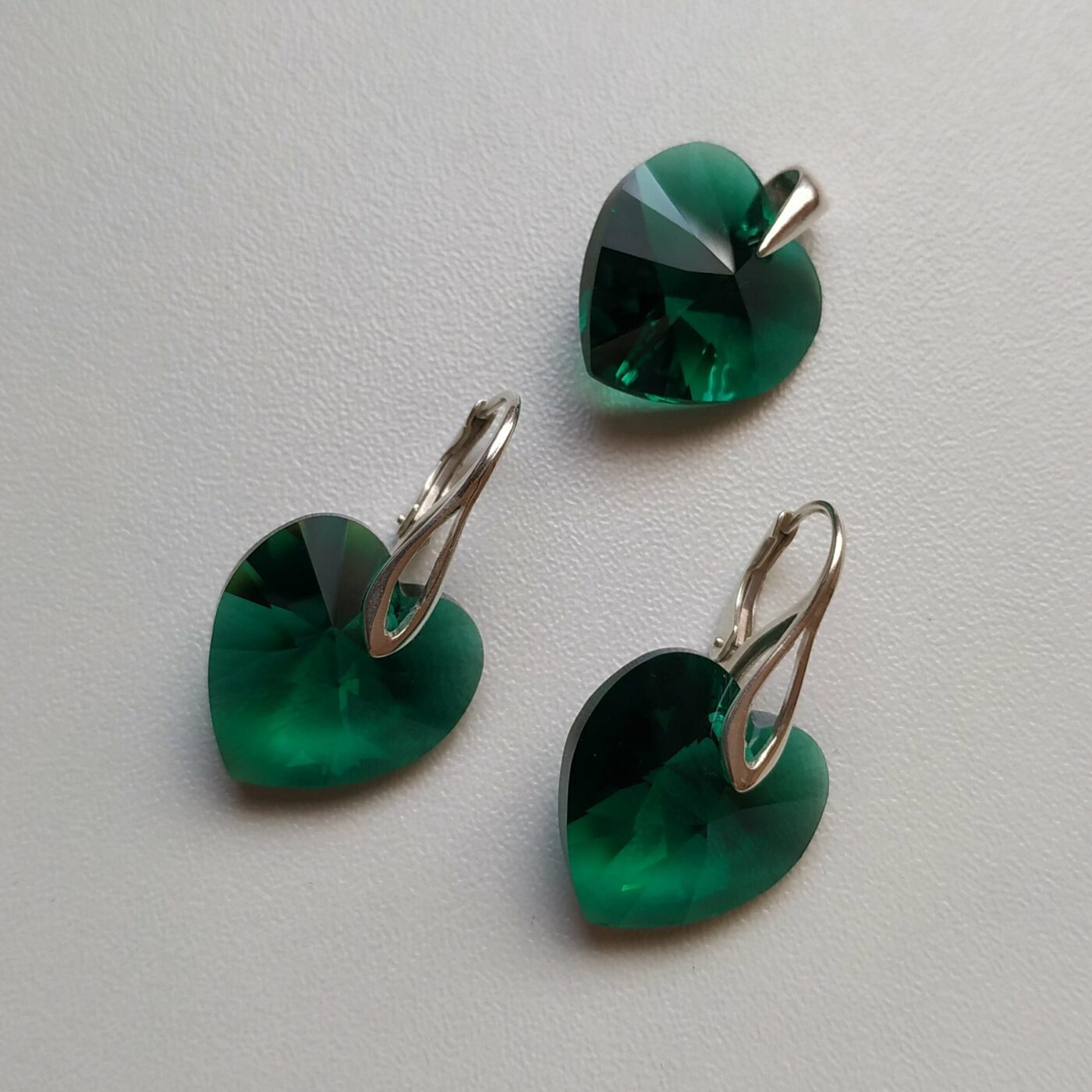 Conjunto Corazon 18 Emerald - Imagen 2