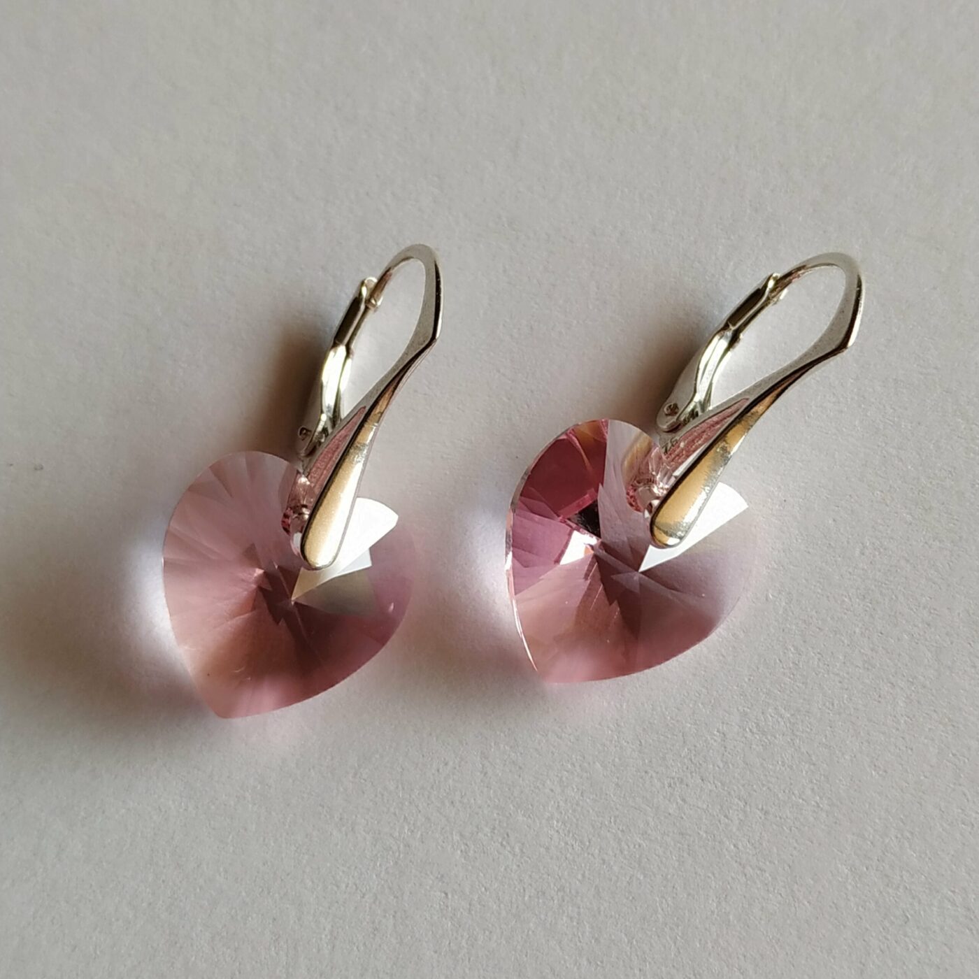 Pendientes Corazon Light Rose 14 - Imagen 3