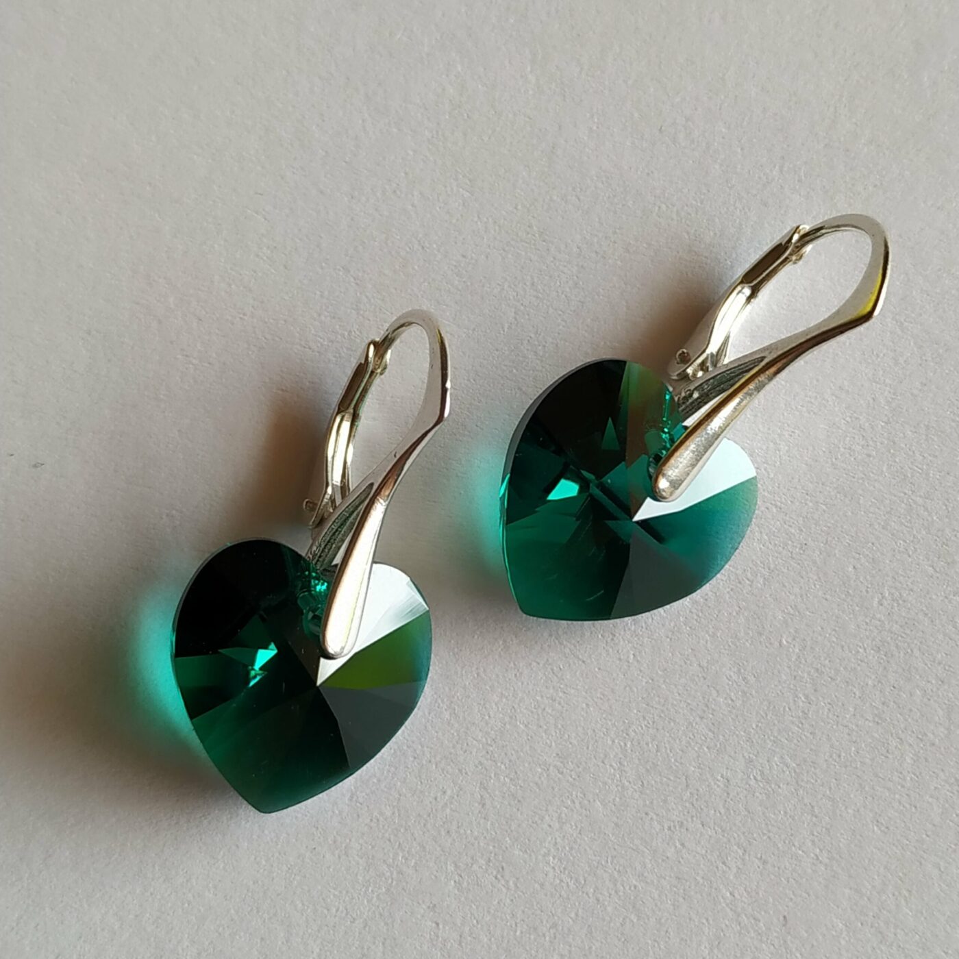 Pendientes Corazon Emerald 14 - Imagen 2