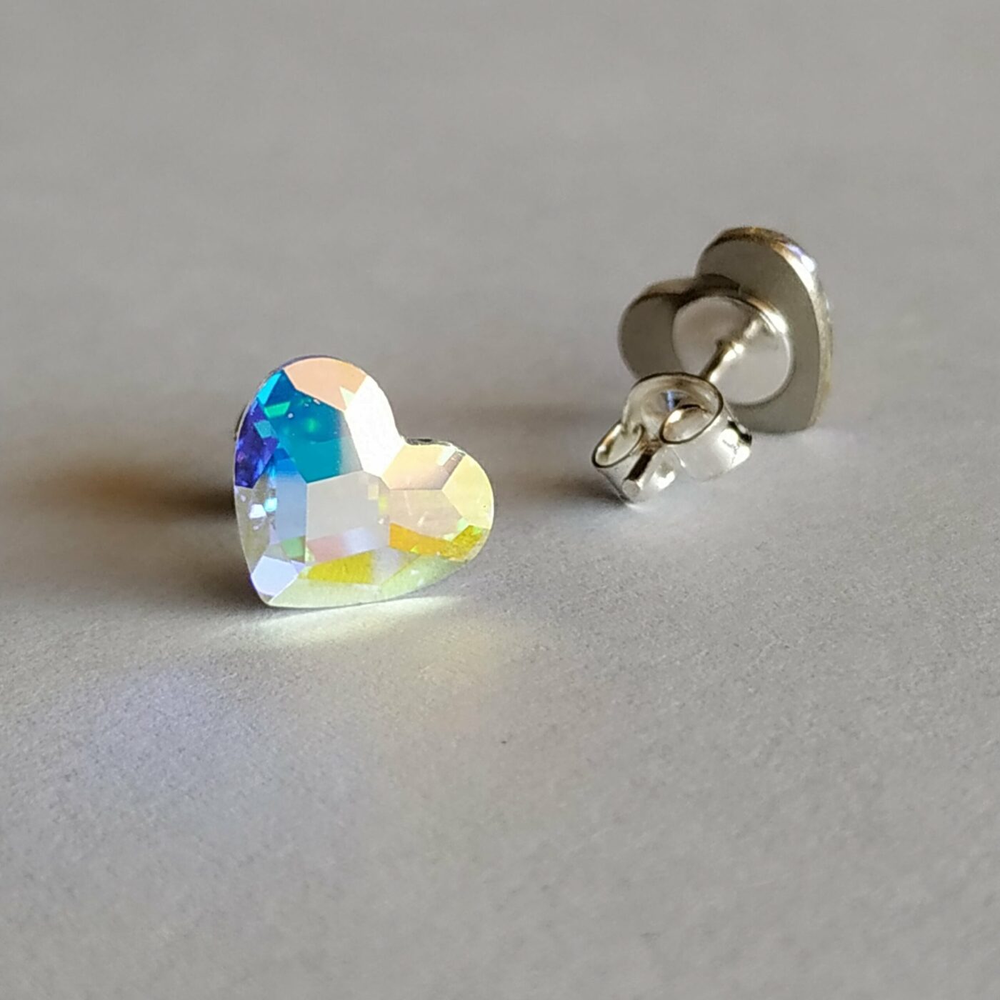 Pendientes Corazon Plano Aurora Boreale - Imagen 2
