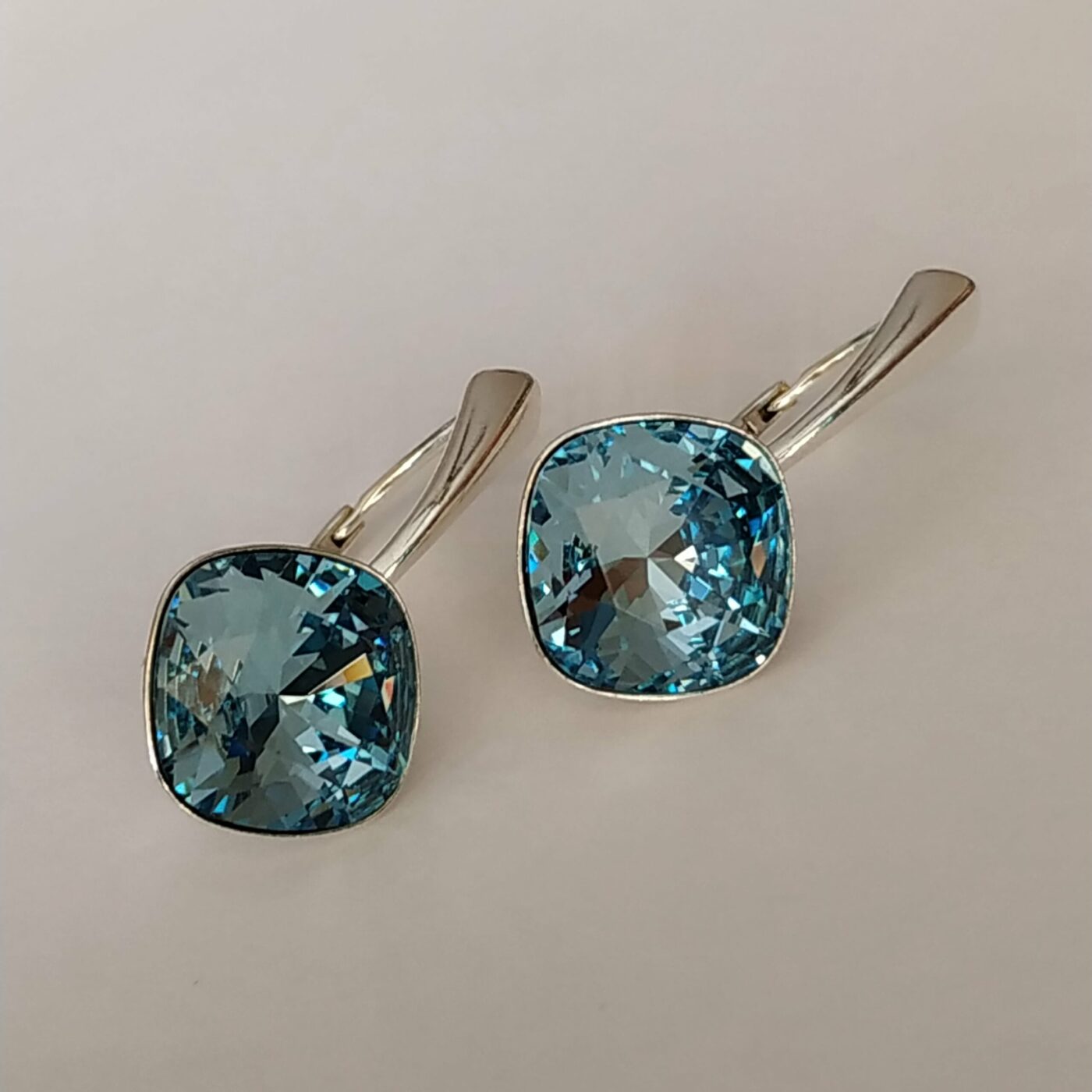 Pendientes Cuadrado Aquamarine - Imagen 3