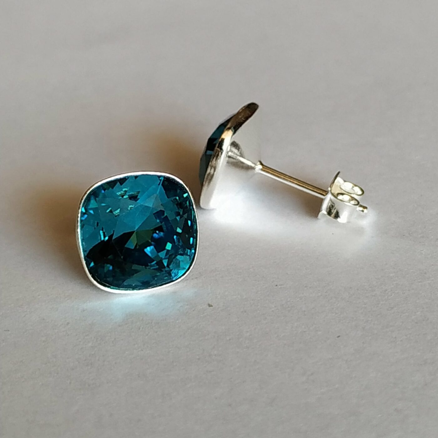 Pendientes Cuadrado Presion Indicolite - Imagen 2