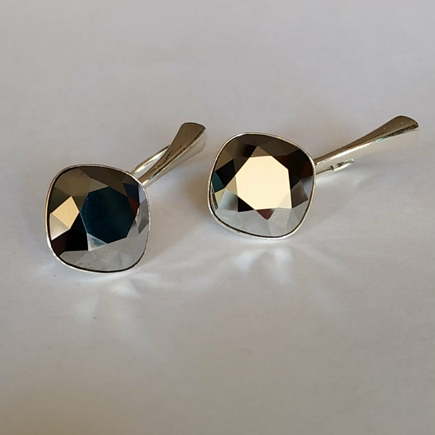 Pendientes Cuadrado Light Chrome - Imagen 3