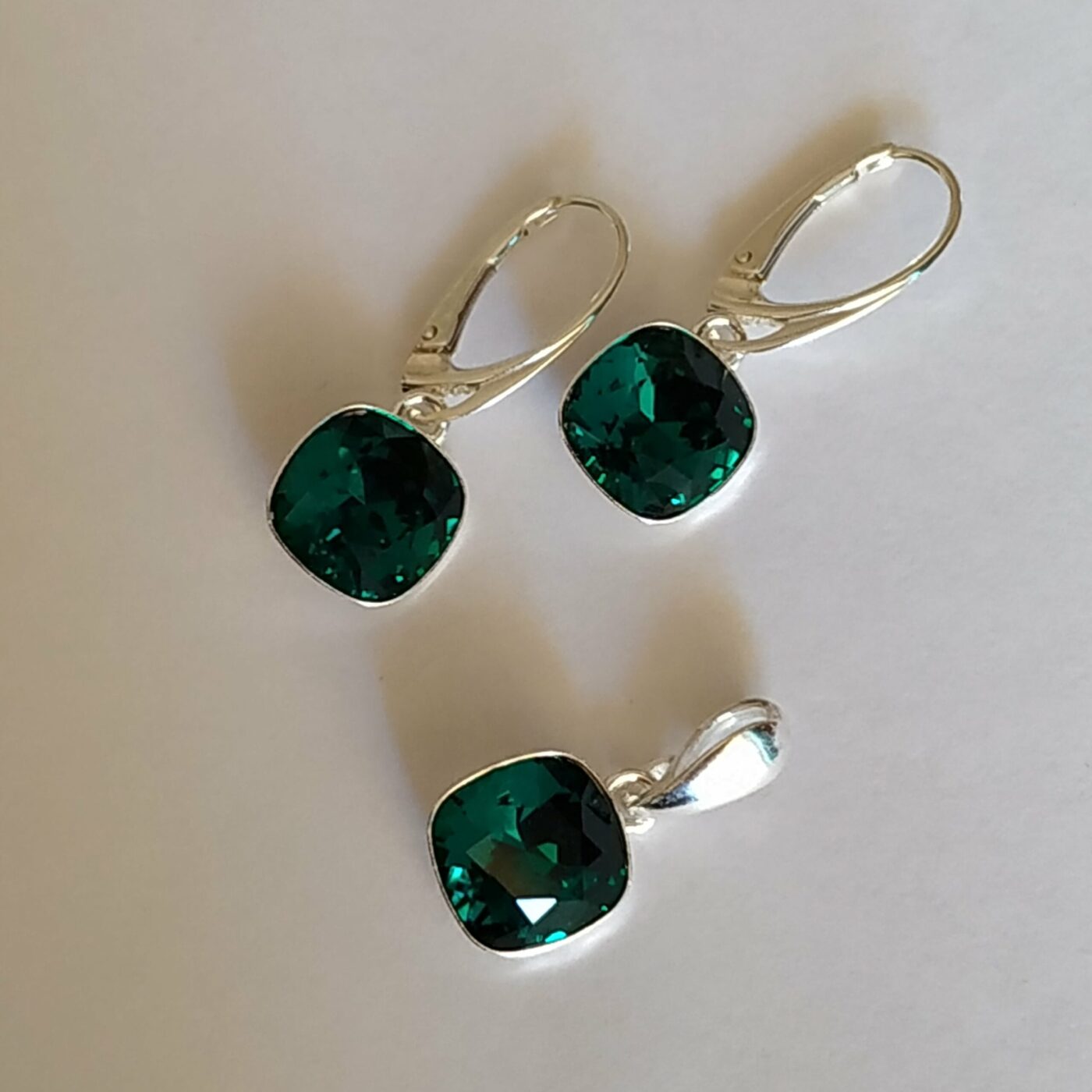 Conjunto Cuadrado Colgante Emerald - Imagen 2