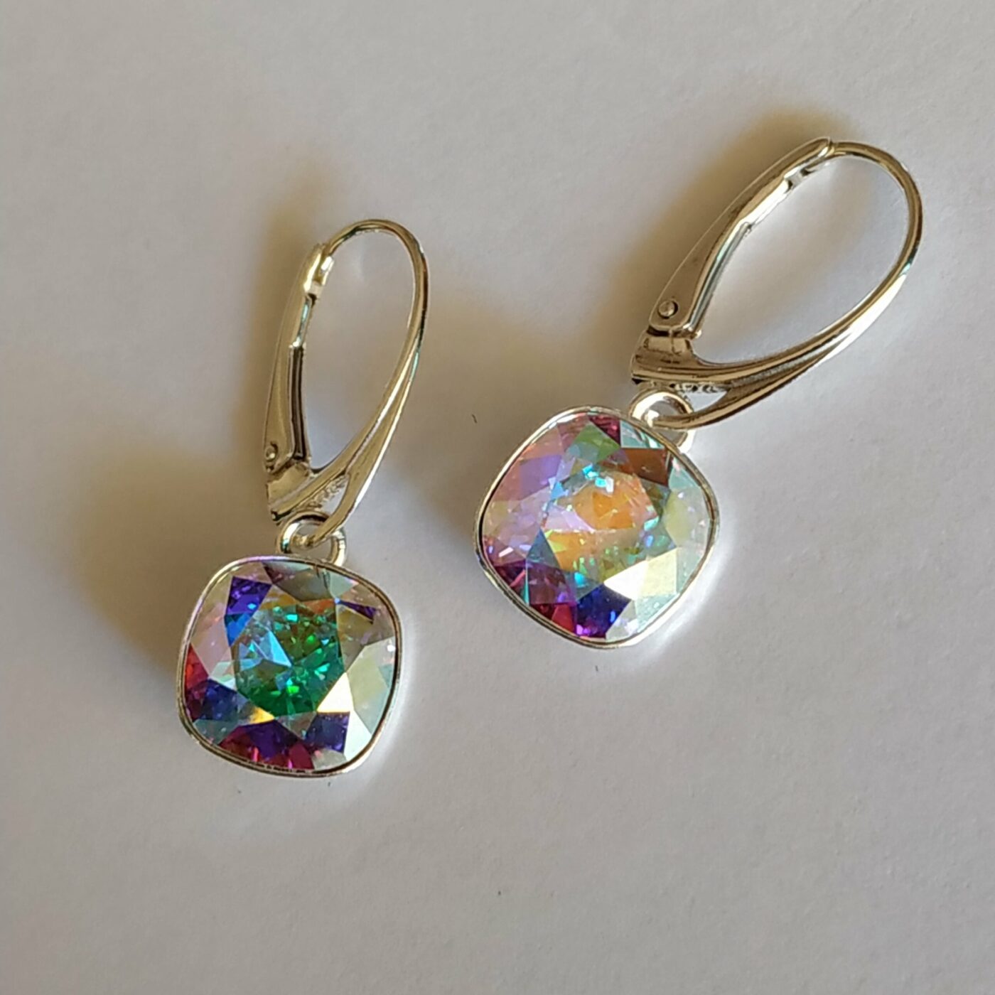 Pendientes Cuadrado Colgante Aurora Boreale - Imagen 3