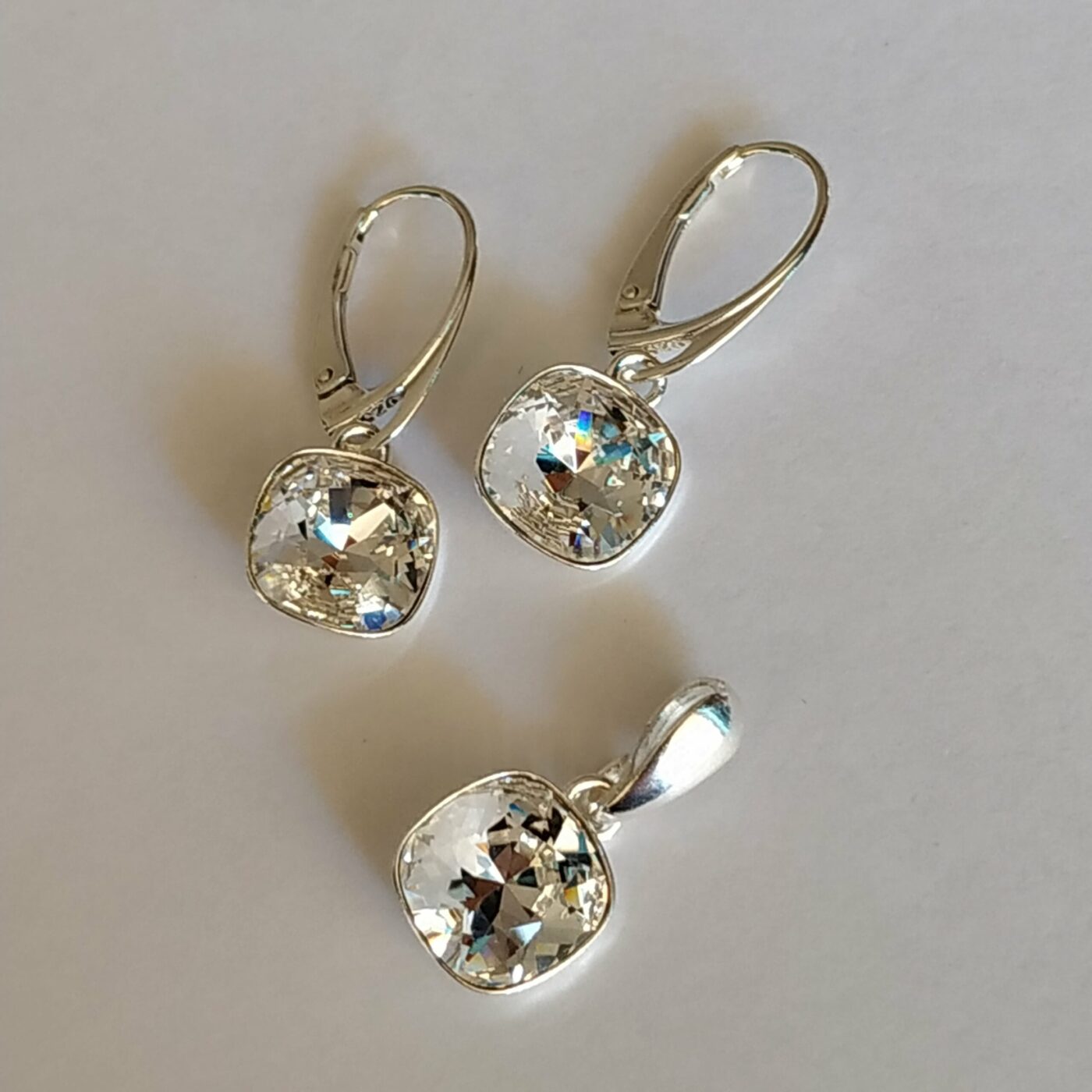 Conjunto Cuadrado Colgante Crystal - Imagen 2