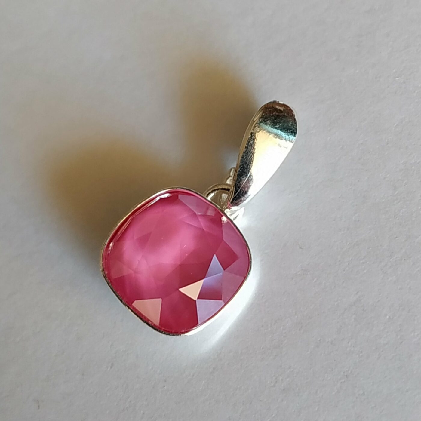 Colgante Cuadrado Presion Peony Pink - Imagen 2
