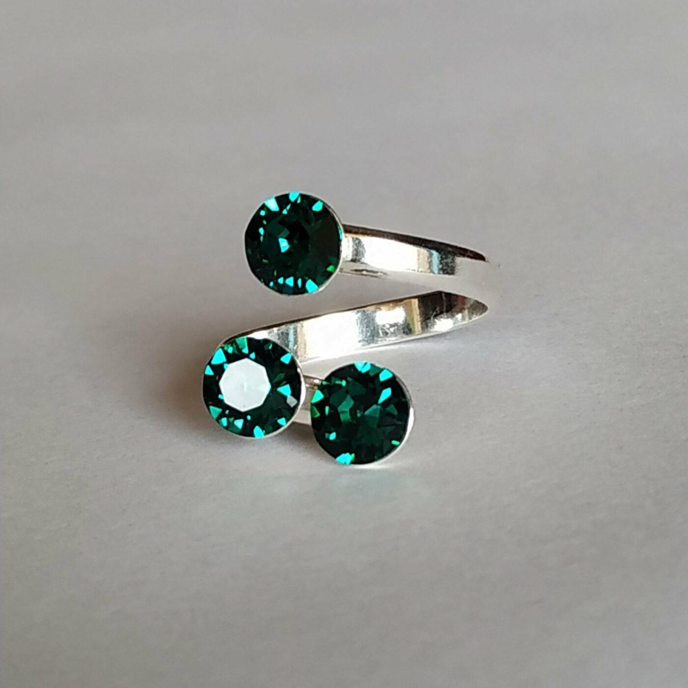 Anillo 3 Xirius Chaton SS29 Emerald - Imagen 2