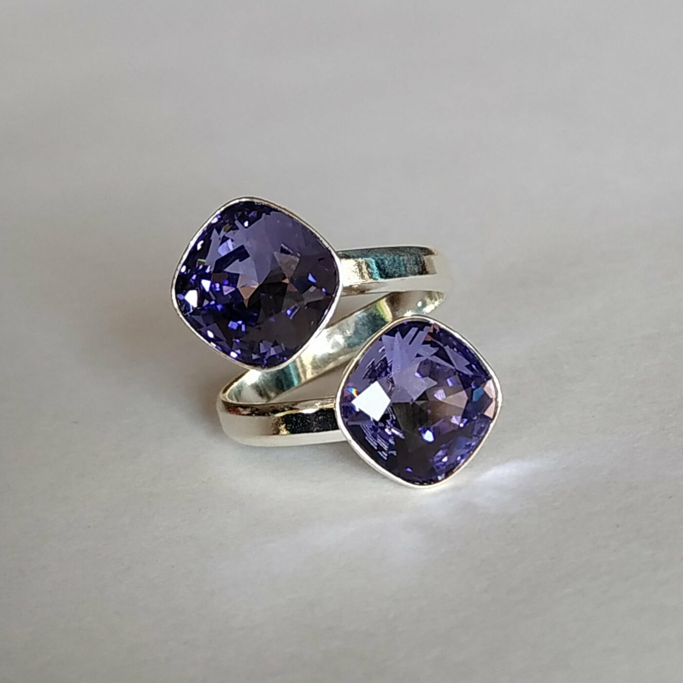Anillo Cuadrado Tanzanite - Imagen 2