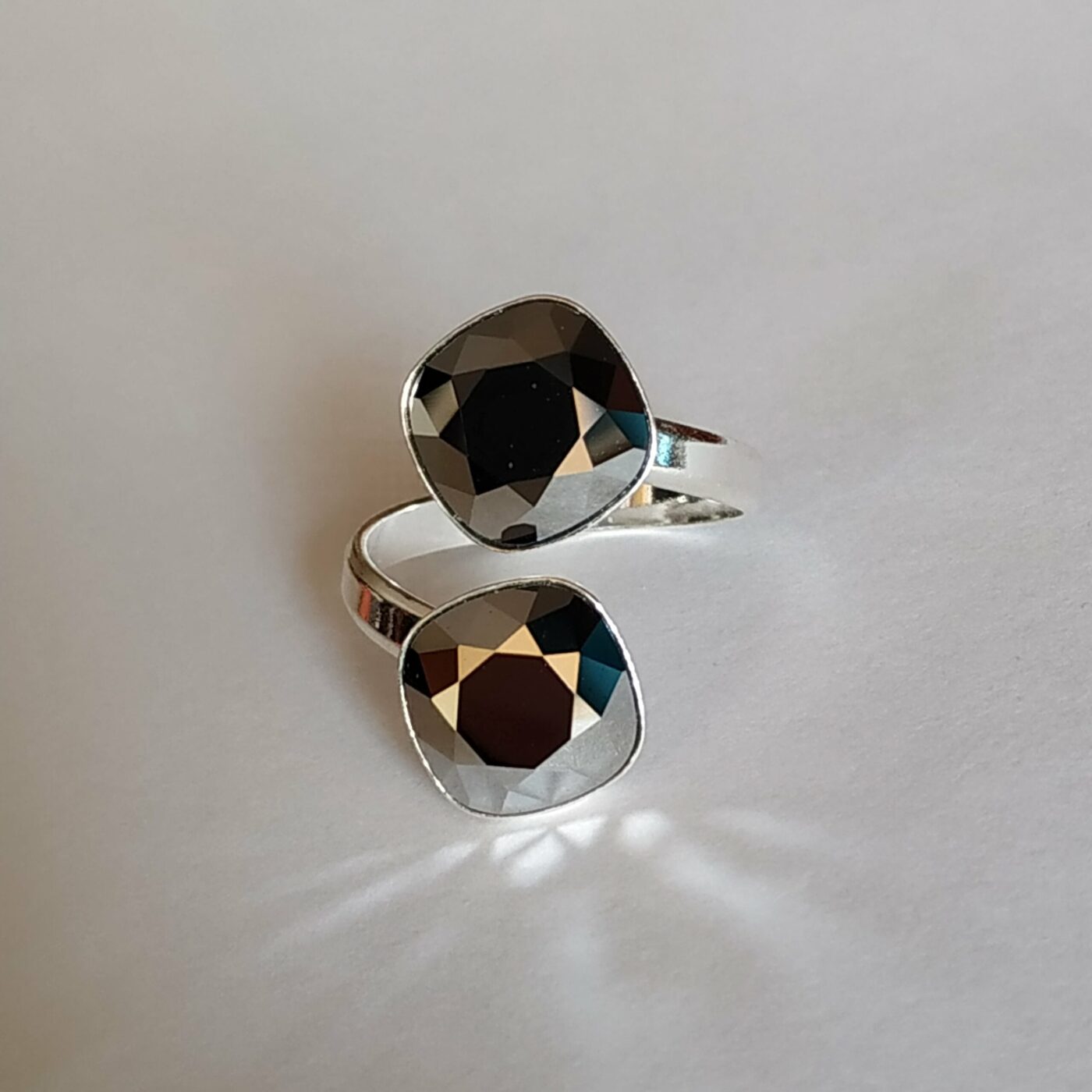Anillo Cuadrados Light Chrome