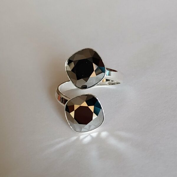 Anillo Cuadrados Light Chrome