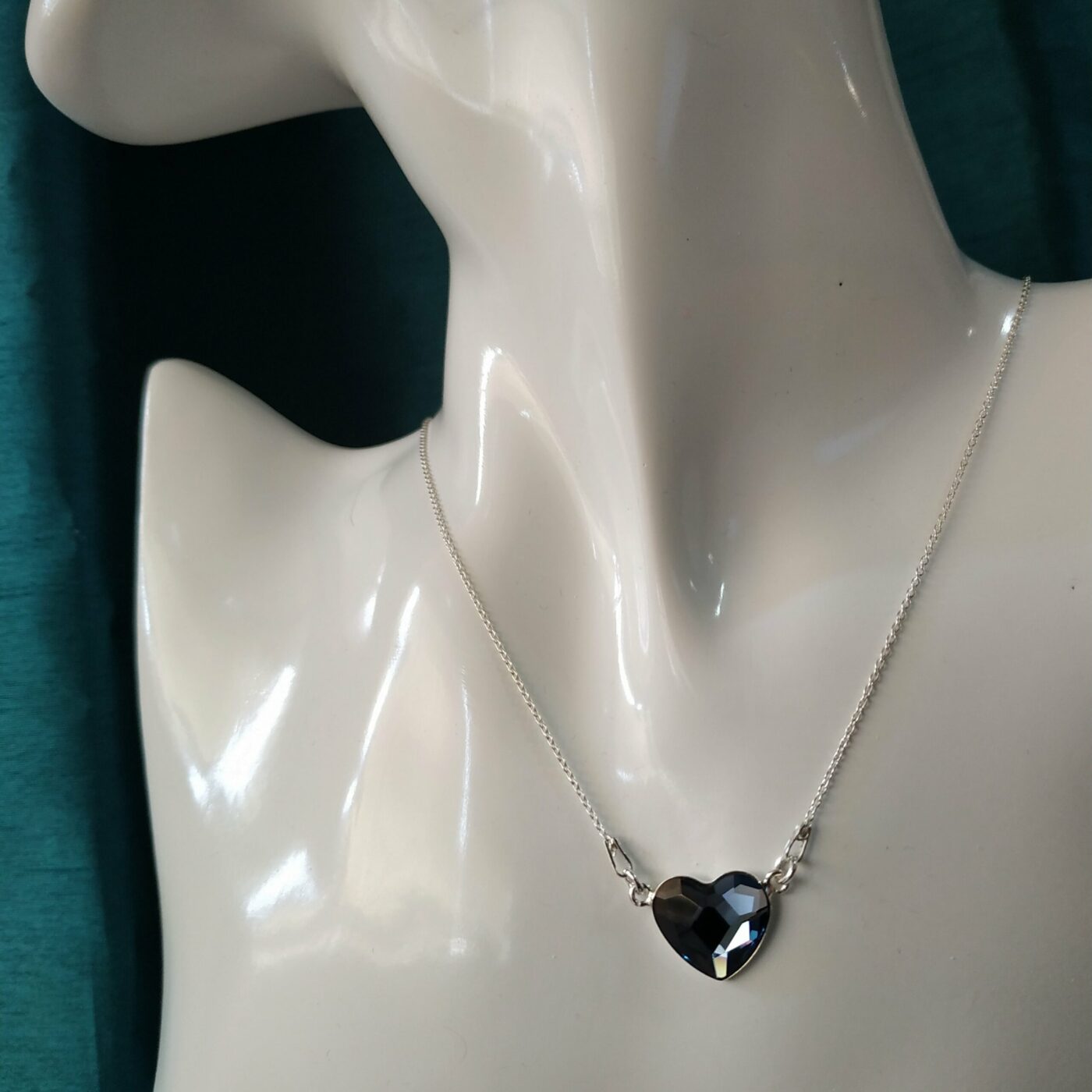 Collar Corazon Plano Denim Blue - Imagen 4