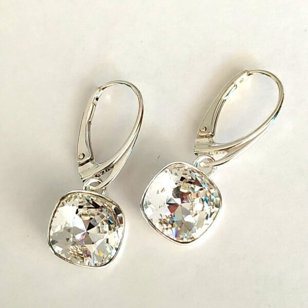 Pendientes Cuadrado Colgante Crystal