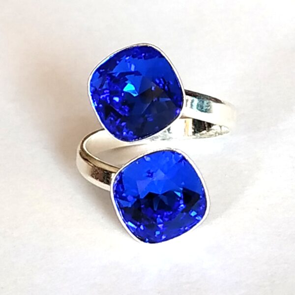 Anillo Cuadrados Majestic Blue