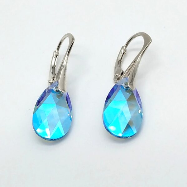 Pendientes Lagrima Aquamarine Blue Aurora Boreale 16