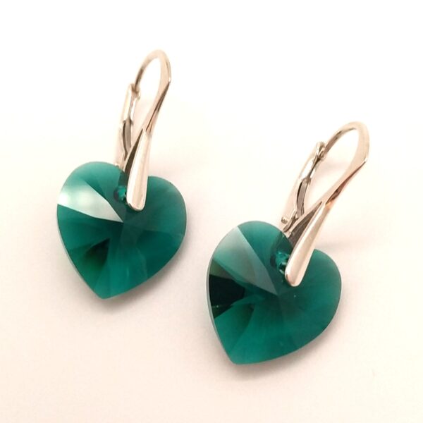 Pendientes Corazon Emerald 14