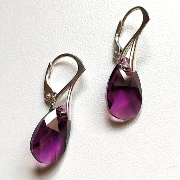 Pendientes Lagrima Amethyst 16