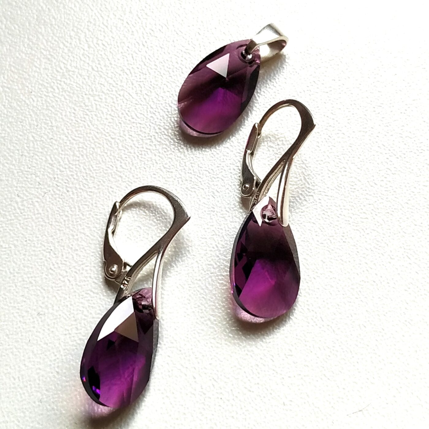 Conjunto Lagrima Amethyst 16