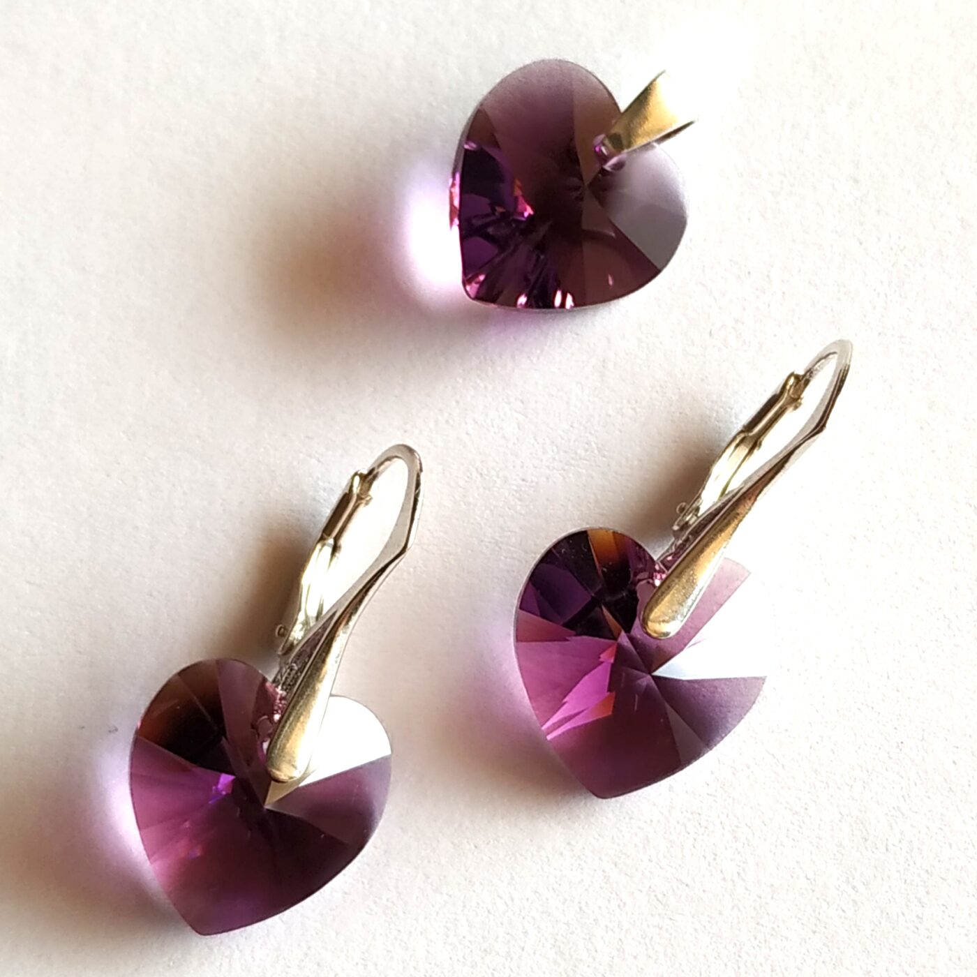 Conjunto Corazon Amethyst 14
