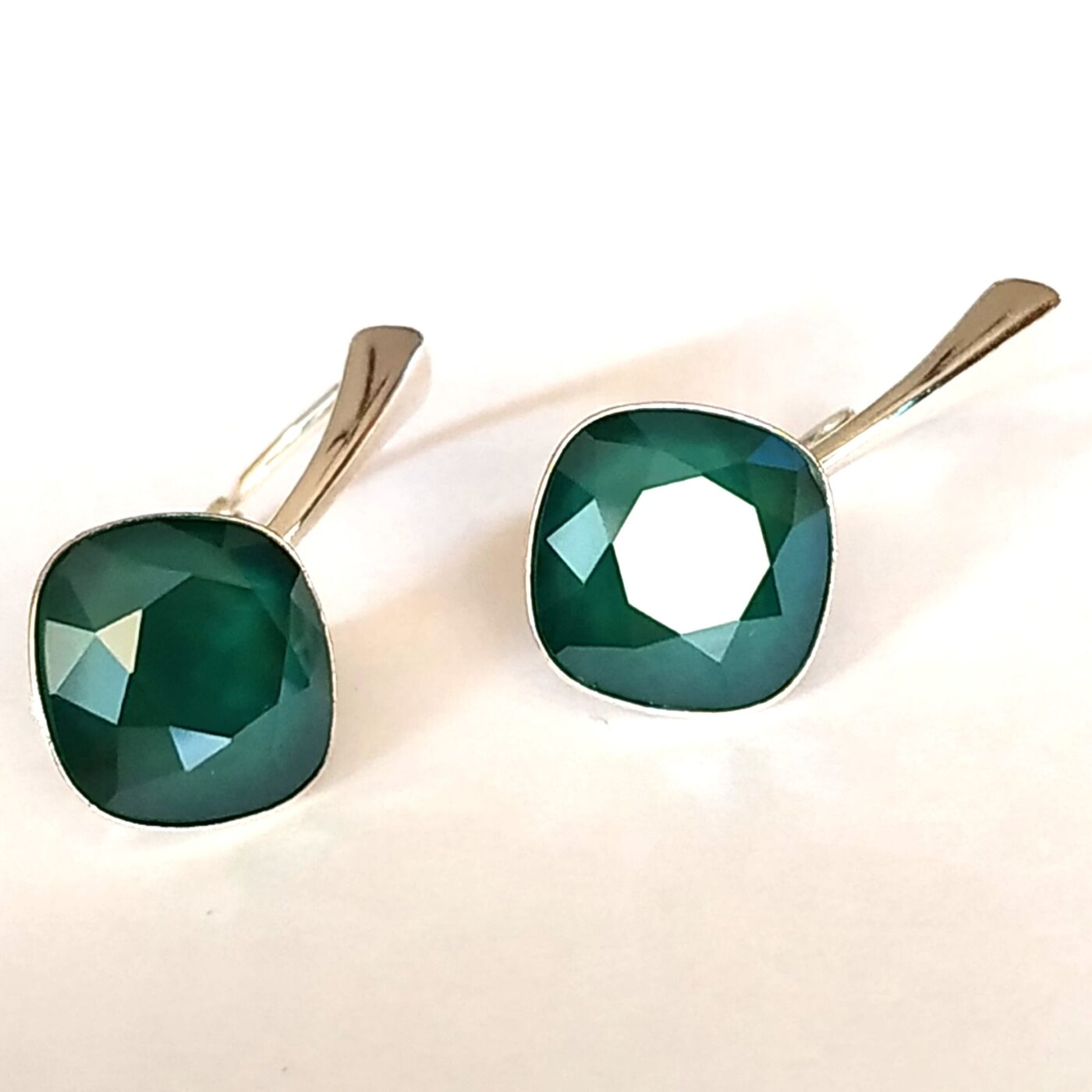 Pendientes Cuadrado Royal Green