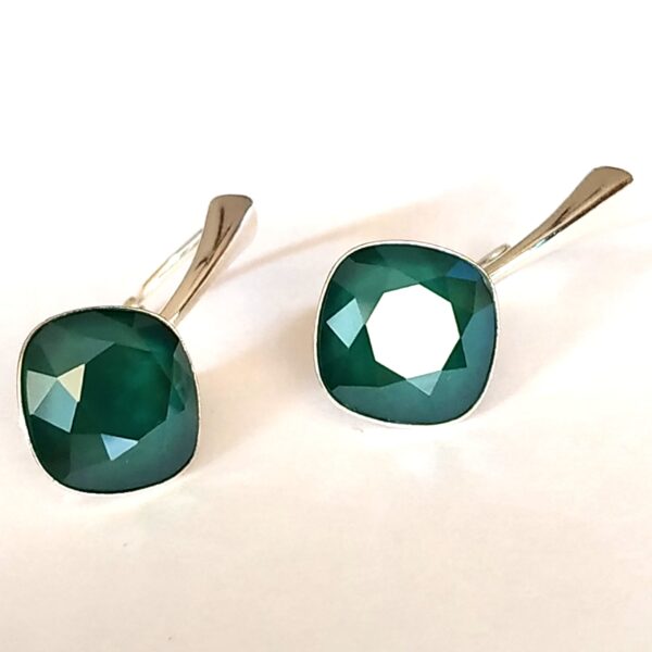 Pendientes Cuadrado Royal Green