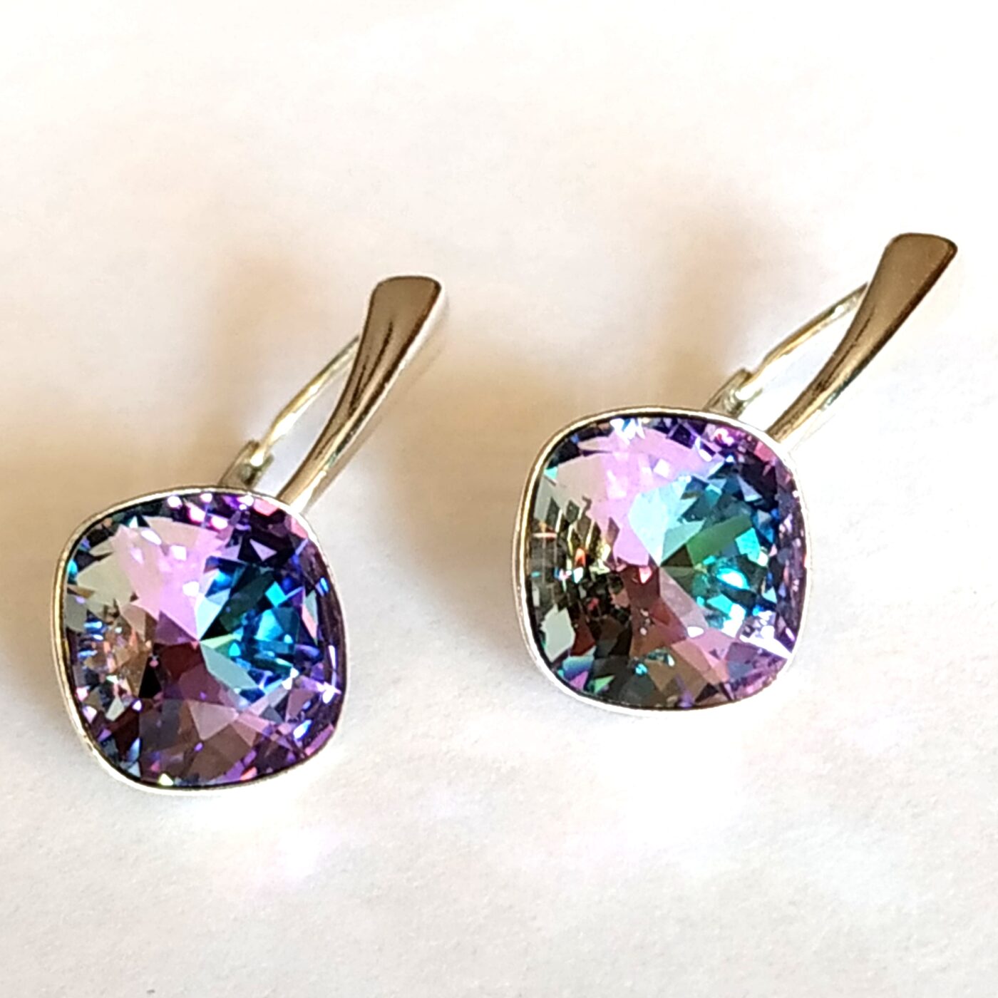 Pendientes Cuadrado Vitrail Light