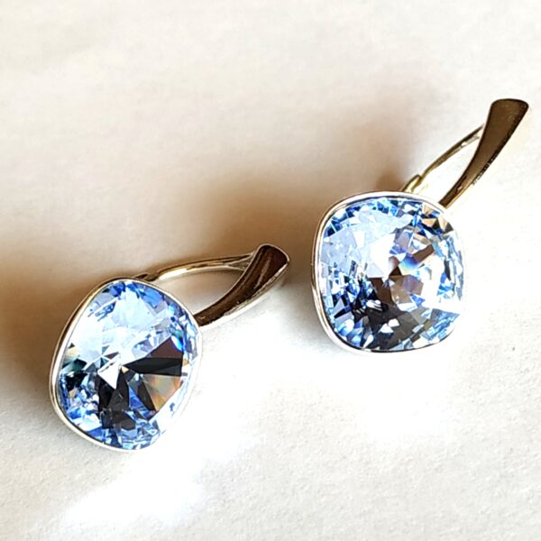 Pendientes Cuadrado Light Sapphire
