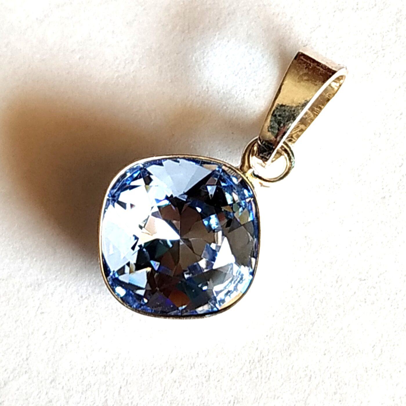 Colgante Cuadrado Light Sapphire