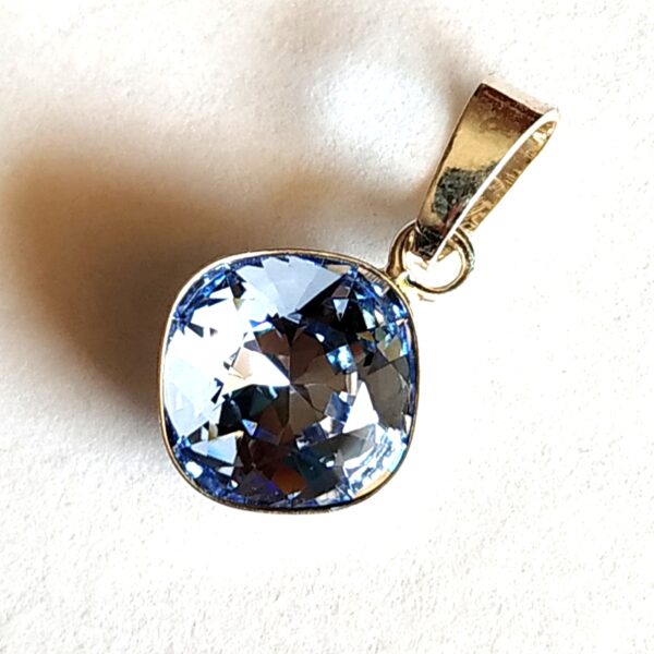Colgante Cuadrado Light Sapphire