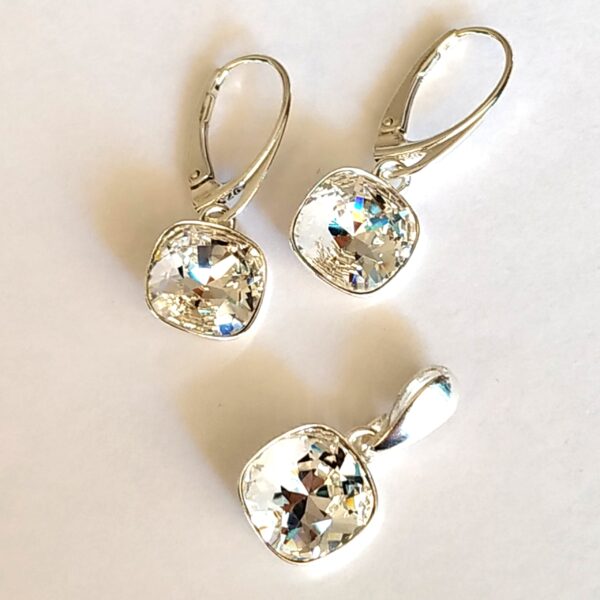 Conjunto Cuadrado Colgante Crystal