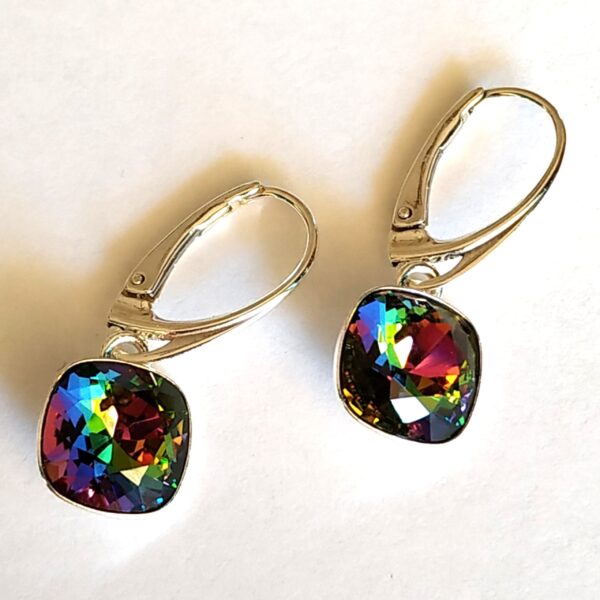 Pendientes Cuadrado Colgante Vitrail Medium