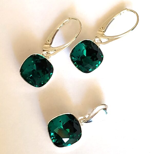 Conjunto Cuadrado Colgante Emerald