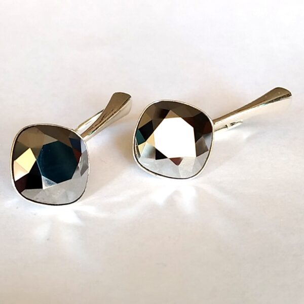 Pendientes Cuadrado Light Chrome