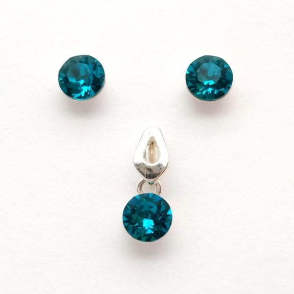 Conjunto Xirius Chaton SS29 Blue Zircon