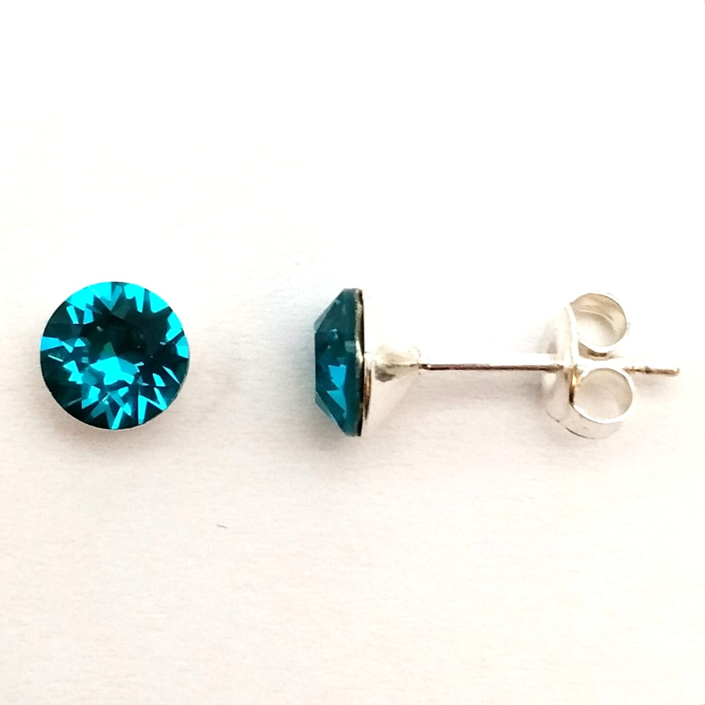 Pendientes Xirius Chaton SS29 Blue Zircon - Imagen 2