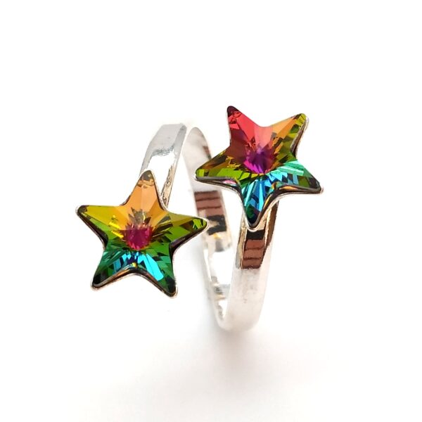 Anillo Estrellas Vitrail Medio