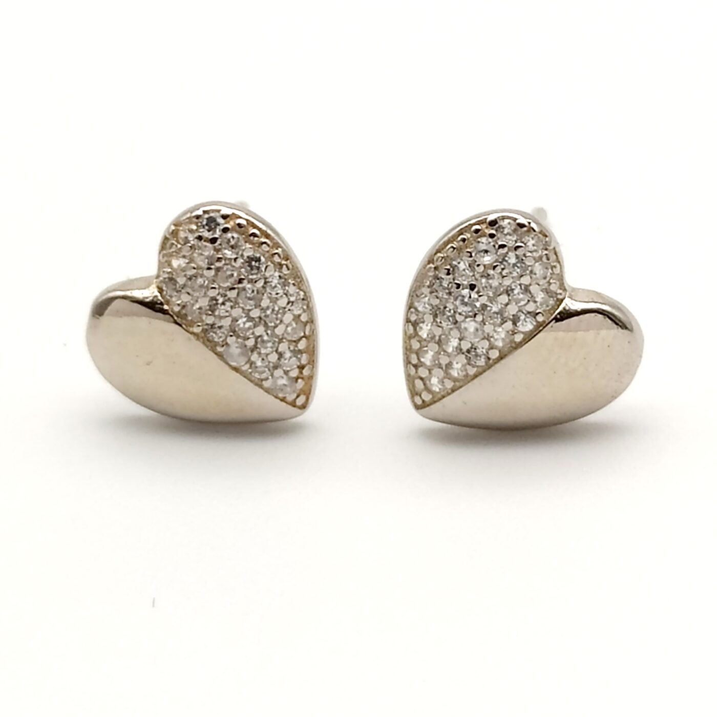 Pendientes Corazon Plata Circonitas Crystal - Imagen 3