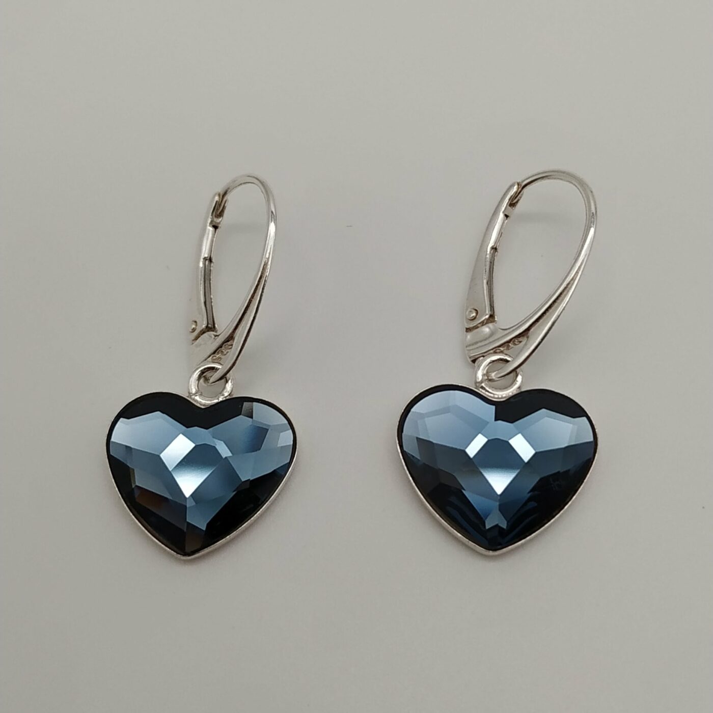 Pendientes Corazon Plano Denim Blue - Imagen 3
